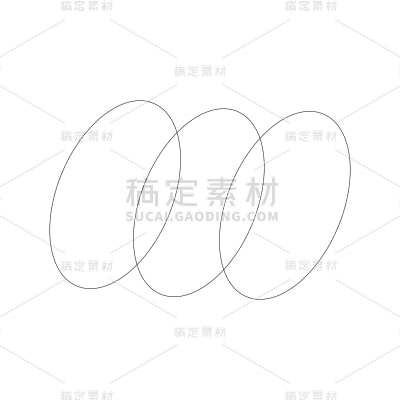 线性基础元素贴纸三圈