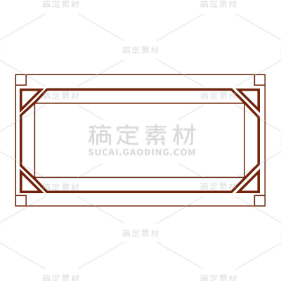 扁平中国风传统边框元素9