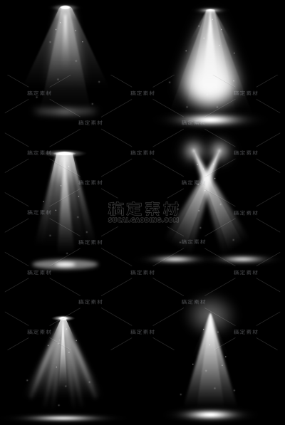 特效放射光束元素素材