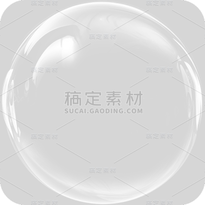 通用白色透明气泡冒泡元素贴纸