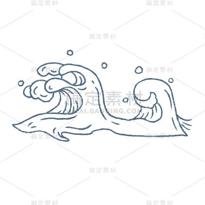 手绘-旅行度假印章贴纸