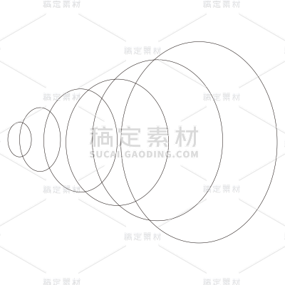 线性基础元素贴纸隧道