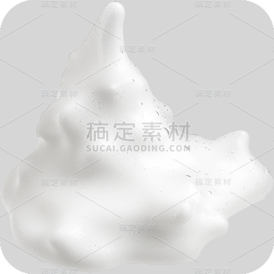 特效通用白色绵密泡沫元素素材