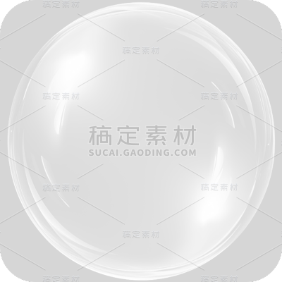 通用白色透明气泡冒泡元素贴纸