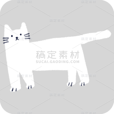 卡通感文体娱乐猫元素 