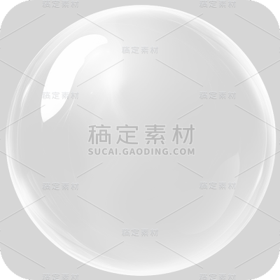 通用白色透明气泡冒泡元素贴纸