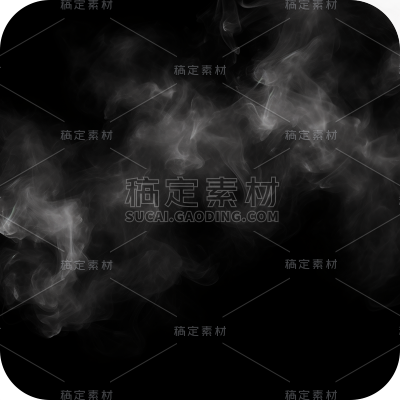 白色烟雾薄雾透明雾气迷雾云烟元素