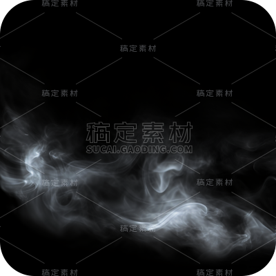 白色烟雾薄雾透明雾气迷雾云烟元素