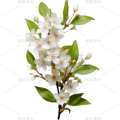 春天春季春日3D立体C4D实景花朵元素素材
