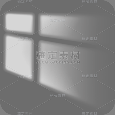 简约窗户窗影装饰元素贴纸5