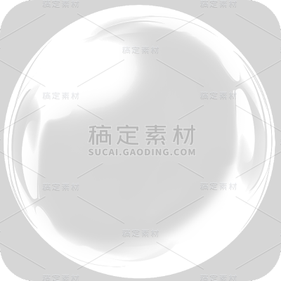 通用白色透明气泡冒泡元素贴纸