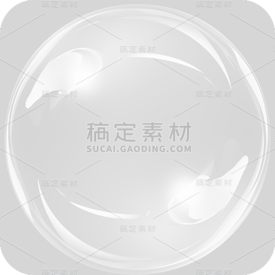 通用白色透明气泡冒泡元素贴纸
