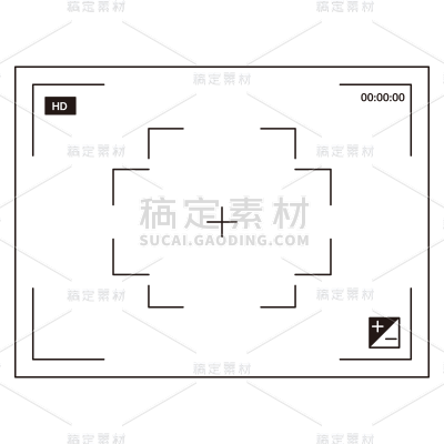 扁平-取景框基础装饰元素4