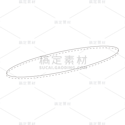 线性基础元素贴纸虚线