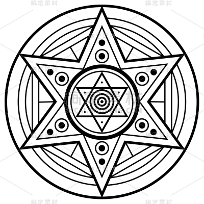 矢量-魔法光圈元素常规贴纸