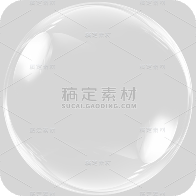 通用白色透明气泡冒泡元素贴纸
