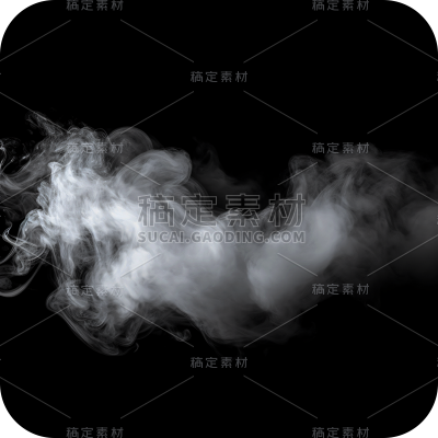白色烟雾薄雾透明雾气迷雾云烟元素