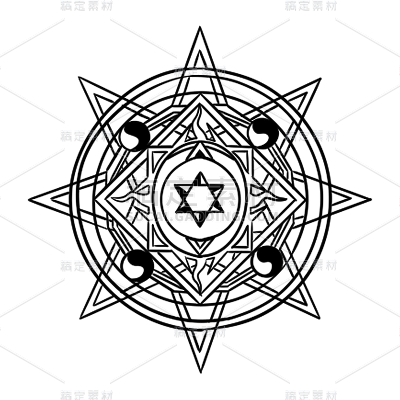 手绘-魔法元素贴纸2