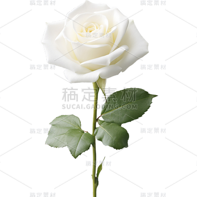 植物实景白色玫瑰元素素材