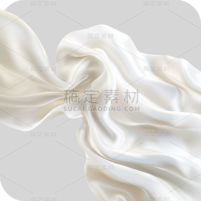通用白色流动感丝绸丝巾围巾