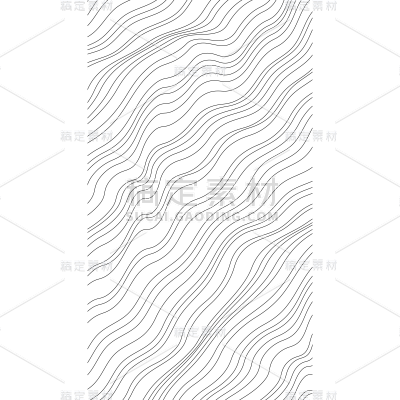 通用贴纸黑色白色曲线条纹纹理