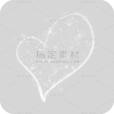 手绘-纹理装饰元素贴纸-爱心