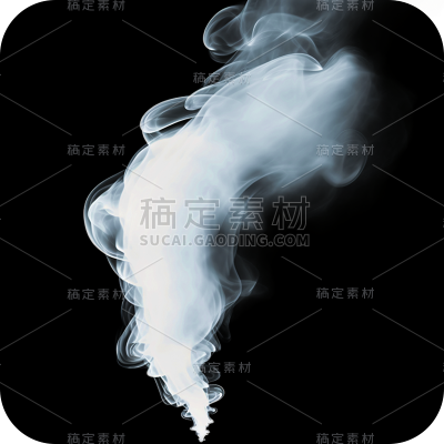 白色烟雾薄雾透明雾气迷雾云烟元素