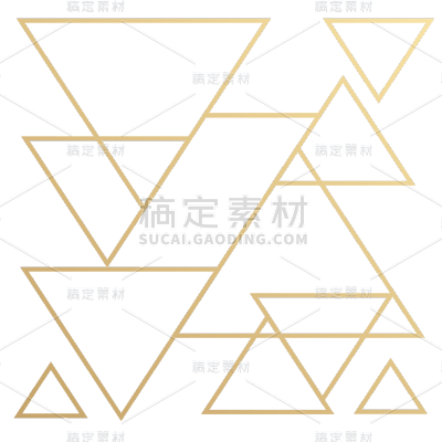 手绘-鎏金几何纹理贺卡装饰元素4