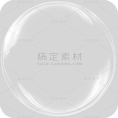 通用白色透明气泡冒泡元素贴纸