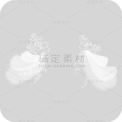 手绘-情人节清新装饰贴纸-发夹