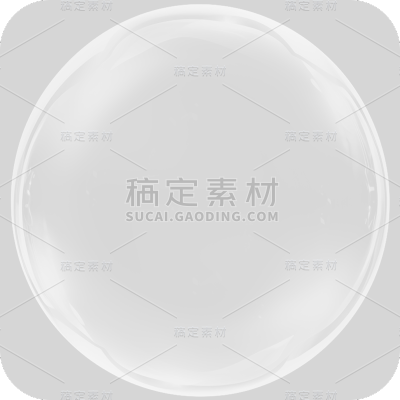 通用白色透明气泡冒泡元素贴纸