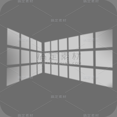 简约窗户窗影装饰元素贴纸8