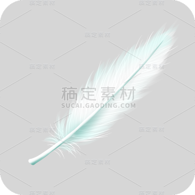 手绘=唯美装饰贴纸-羽毛