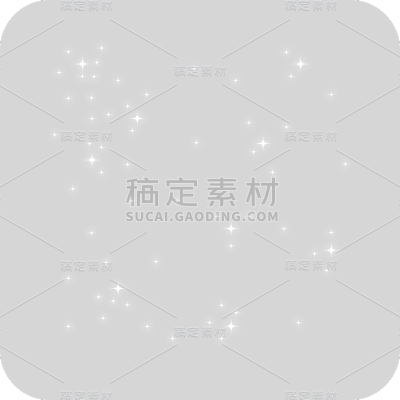 星星星光元素简约风白色贴纸