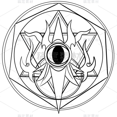手绘-魔法元素贴纸2