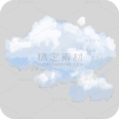 云朵样式装饰贴纸