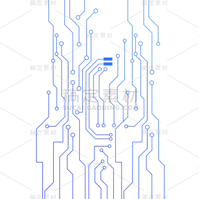 简约科技线路贴纸