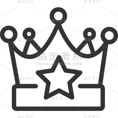 通用黑色矢量会员图标元素素材