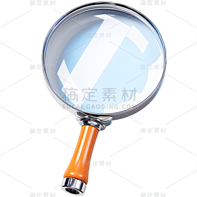 文具放大镜物品贴纸