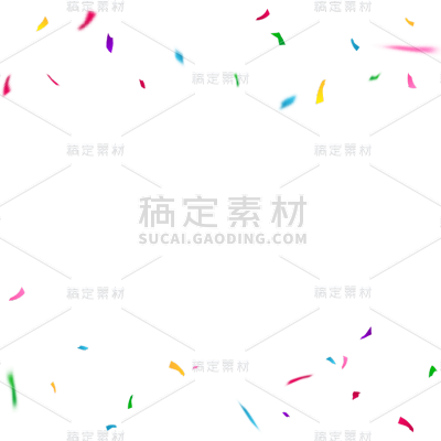 装饰通用插画动态彩带元素素材
