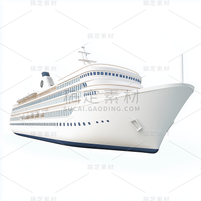 交通系列3D轮船元素贴纸