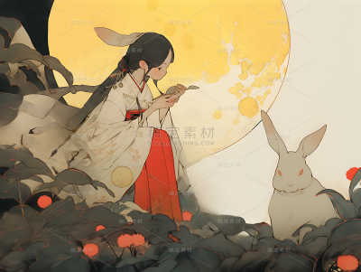中秋节八月十五场景背景