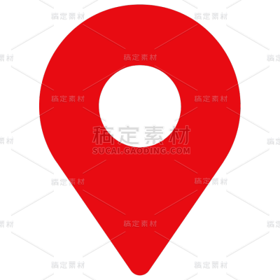 图标系列矢量红色定位GPS（td）