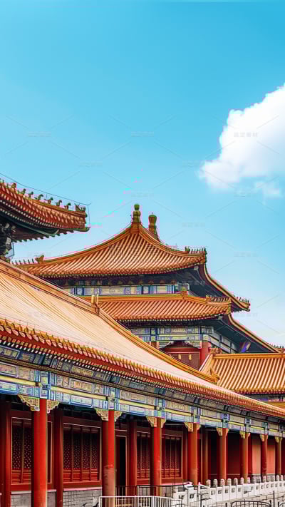 建筑系列通用实景故宫一角图片