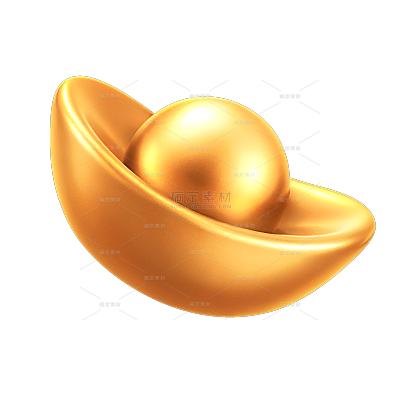 促销系立体金属纹理刻字金元宝