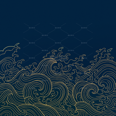 中国风金色线条背景（td）