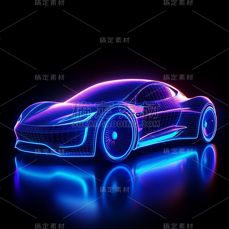 交通系列科技风未来感汽车线稿 超跑