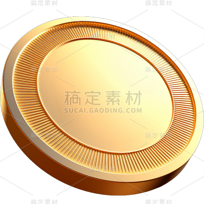 3D立体金币元素