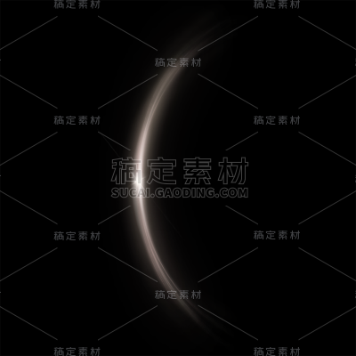 特效通用金色弧形光效元素素材