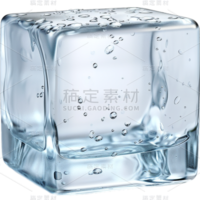 特效通用单个实景冰块元素素材